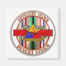 Artillery 105mm 1st Armoured Division Desert Storm Fridge Magnets