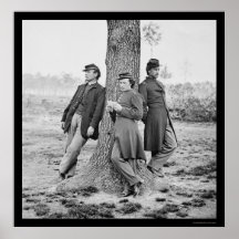 Artillery Officers at Fort Brady, VA 1864 Print