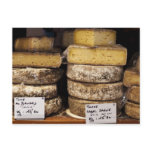 artisan regional french cheeses post card