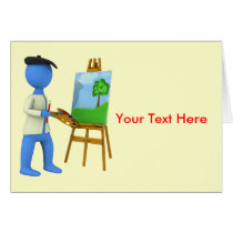 Artist and Easel
