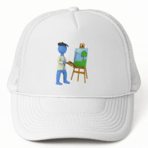 Artist and Easel