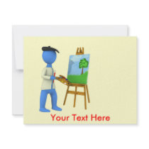 Artist and Easel