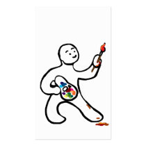 Artist at work business card