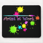ARTIST at WORK by SHARON SHARPE mousepads