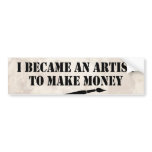 Artist bumper stickers