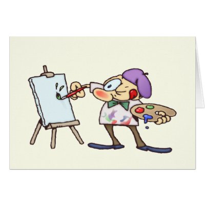 Artist Greeting Card by gnurf
