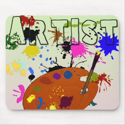 Artist Colourful Mousepad by thewedge