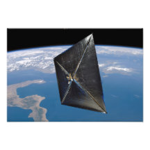 Artist concept of NanoSail-D in space Photo Art