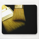 Artist paint brushes mousepad