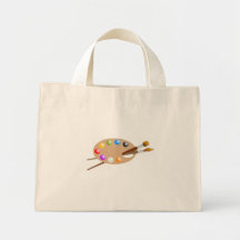 Artist Palette Canvas Bag