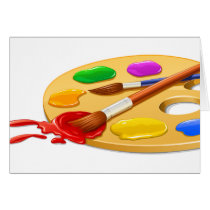 Artist Palette Greeting Card