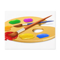 Artist Palette Post Card