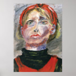 Artist Sketch - Portrait of a Model Poster