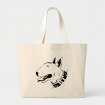 Artistic Bull Terrier Dog Breed Design bags
