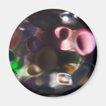 Artistic Colourful Pebbles - abstract art photo Fridge Magnet