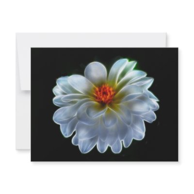 Artistic dahlia and meaning personalised invites by laureenr
