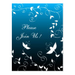 Artistic floral design post cards