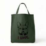 Artistic French Bulldog "Bark" Design Bags