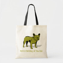 Artistic French Bulldog Dog Breed Design bags