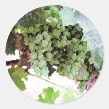 Artistic Grapes Sticker