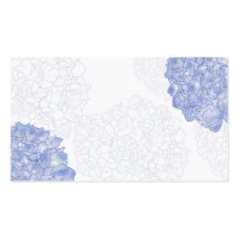 Artistic Hydrangea Place Cards, Medium Business Card Template