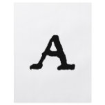Artistic Letter "A" Woodcut Woodblock Initial flyers