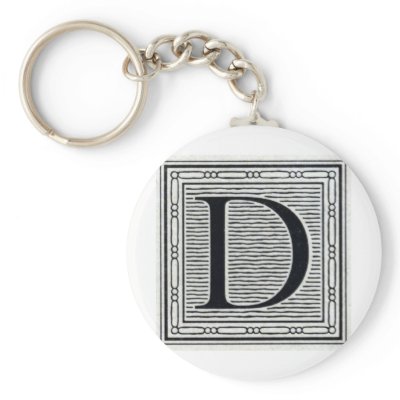 Artistic Letter "D" Woodcut Woodblock Initial by ZephyrusBooks