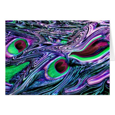 Artistic Peacock Feather Pattern Cards by davem1966