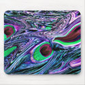 Artistic Peacock Feather Pattern mousepads