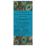Artistic Peacock Wedding Program Announcement