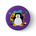 Artistic Penguin buttons