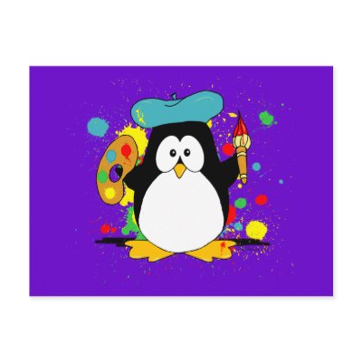 Artistic Penguin by ironydesign