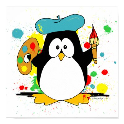 Artistic Penguin by ironydesign