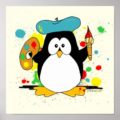 Artistic Penguin Posters