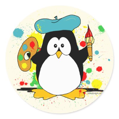 Artistic Penguin by ironydesign