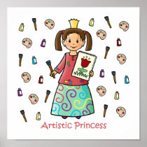 Artistic Princess Posters
