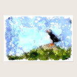 Artistic Puffin Poster posters
