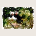 Artistic Puffin Poster posters