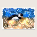 Artistic Puffin Poster posters