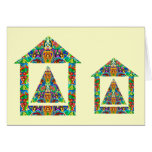 Artistic Pyramid House Greeting Cards