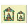 Artistic Pyramid House Greeting Cards