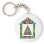 Artistic Pyramid House Key Chain