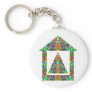 Artistic Pyramid House Key Chain