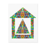 Artistic Pyramid House Post Card