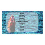Artistic Red Buoy on the Ocean Business Cards