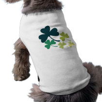 Artistic Shamrocks Doggie Tee Shirt