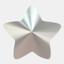 Artistic silver metal stickers