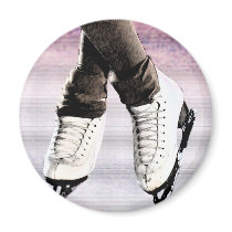 Artistic Skates Fridge Magnet