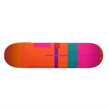 Artistic Space Portland Orange Custom Skate Board