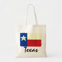 Artistic Texas pride local reusable flag bag